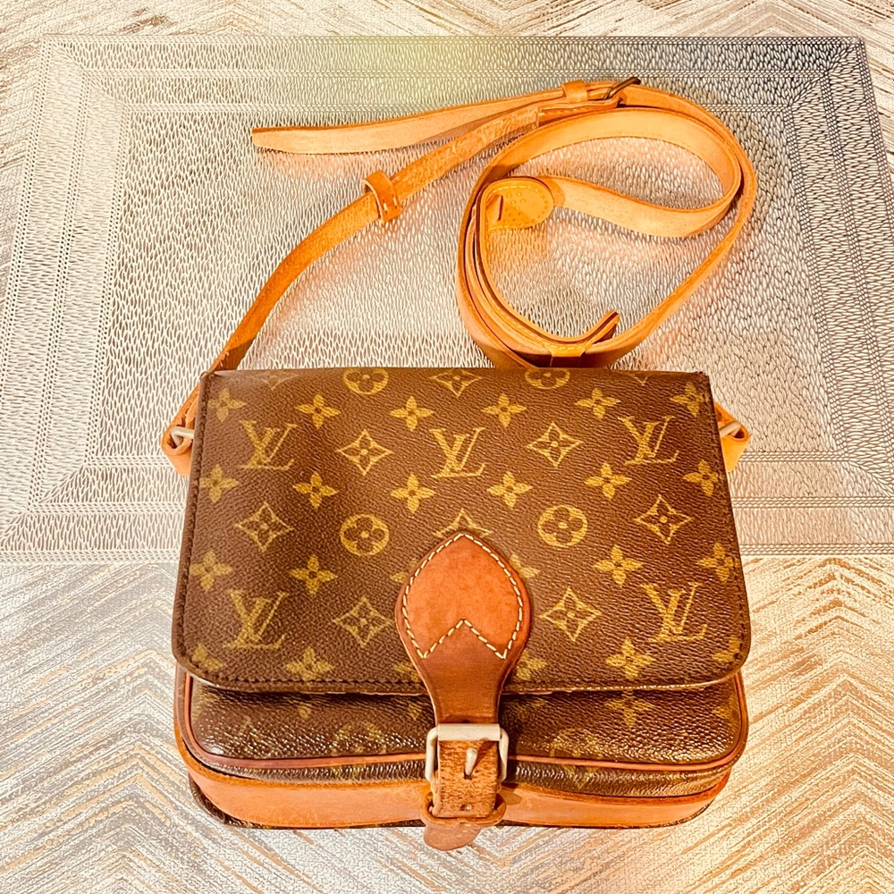 Louis Vuitton Monogram Crossbody Bag Brown Tan - Picture 7 of 14